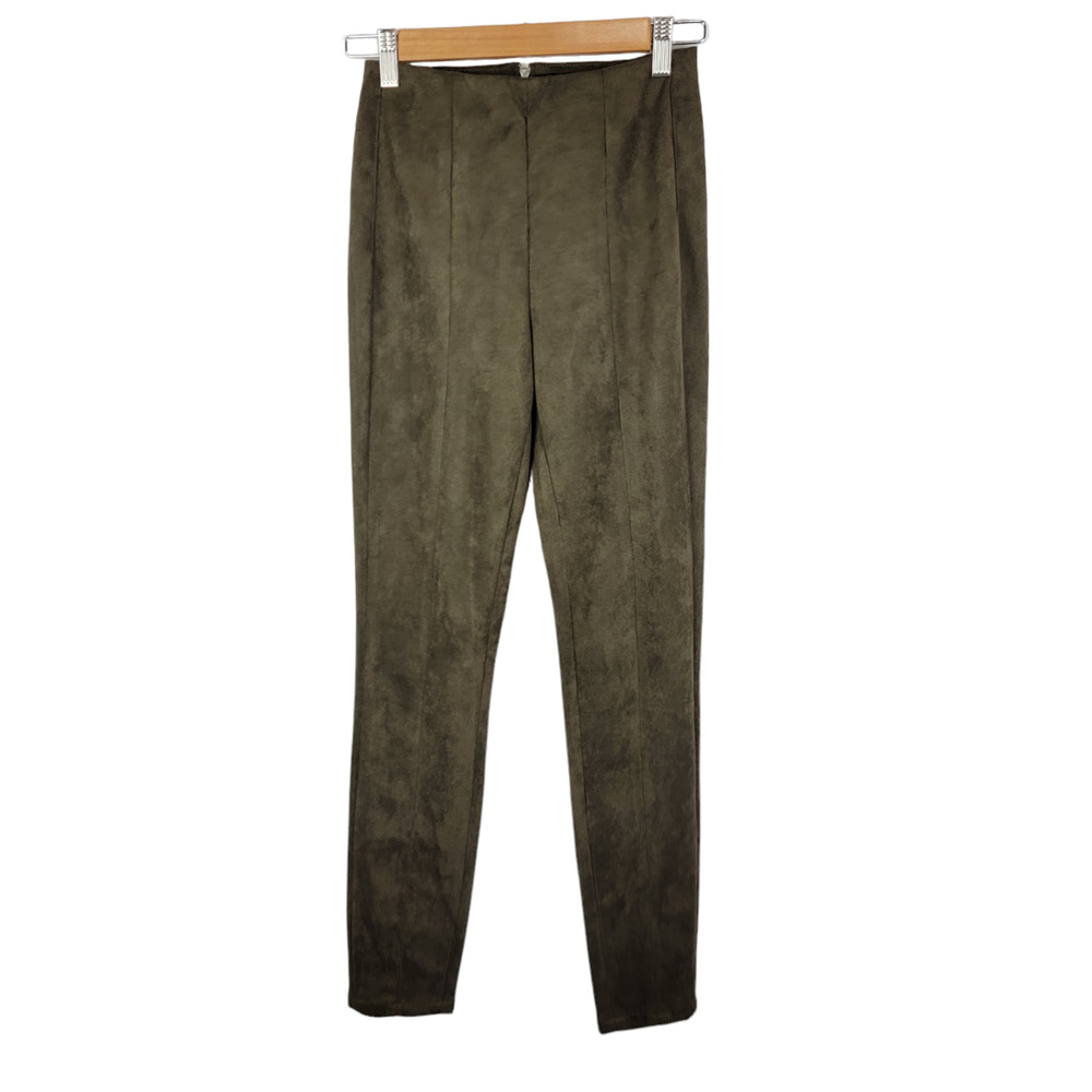 BlankNYC Faux Suede Olive Leggings 25